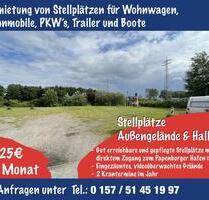 Stellplätze für Wohnwagen, Wohnmobile, Autos, Boote, Bootstrailer - Papenburg