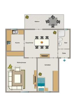 Foto - 3.5 Zimmer Erdgeschoßwohnung zur Miete in Recklinghausen