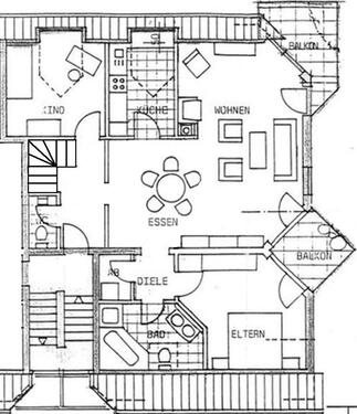 Foto - 4 Zimmer Etagenwohnung in Zimmern ob Rottweil