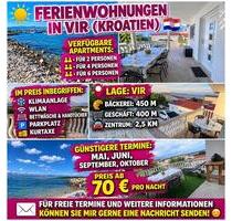 Meer Apartment-Vir bei Zadar-Ferien - Nettetal