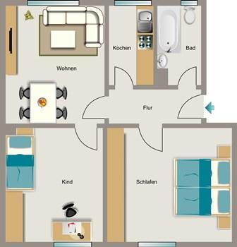 Foto - 3.5 Zimmer Erdgeschoßwohnung zur Miete in Gelsenkirchen
