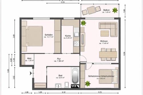 Foto - 2.5 Zimmer Etagenwohnung zur Miete in Bargteheide