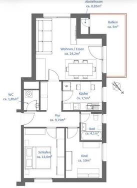 Foto - 3 Zimmer Etagenwohnung zum Kaufen in Preußisch Oldendorf