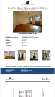 Foto - 2 Zimmer Wohnung Stadt Nähe Bamberg