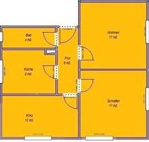 3-Raum-Wohnung mit Option zum 4.Raum, Garten & Kamin möglich - Treuenbrietzen