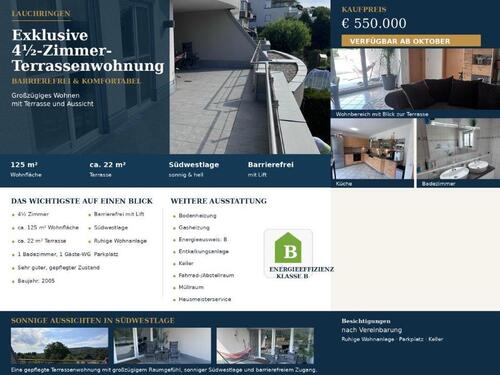 Foto - Exclusive Barrierefreie Terrassenwohnung 4 12 Zimmer