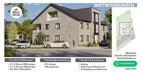 Foto - Moderne 4-Zimmer Wohnung in Delbrück Erstbezug zu Vermieten