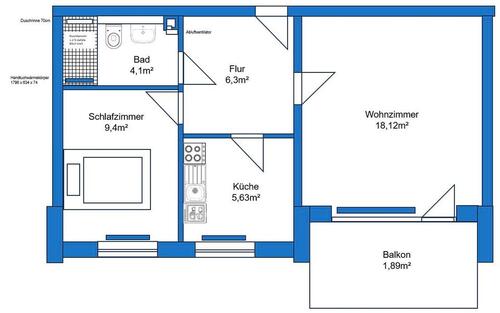 Foto - Vermiete eine 2 Zimmerwohnung in Seelze Harenberg