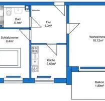 Vermiete eine 2 Zimmerwohnung in Seelze Harenberg