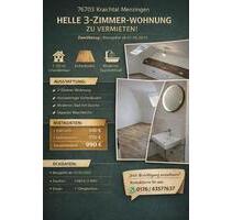 Helle 3-Zimmer-Wohnung in Kraichtal-Menzingen