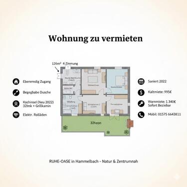 Foto - 126m² Komfort-Wohnung 