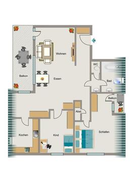 Foto - 2.5 Zimmer Dachgeschoßwohnung zur Miete in Kamp-Lintfort