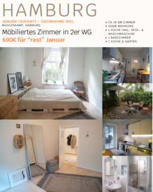 Foto - HH WG Zimmer gegen MUC - 640,00&nbsp;EUR Kaltmiete, ca.&nbsp; 50,00&nbsp;m&sup2;
