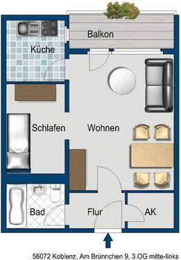 Foto - Wir sanieren neu für Sie! 1,5-Zimmer-Wohnung
