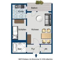 Wir sanieren neu für Sie! 1,5-Zimmer-Wohnung - Koblenz Bisholder