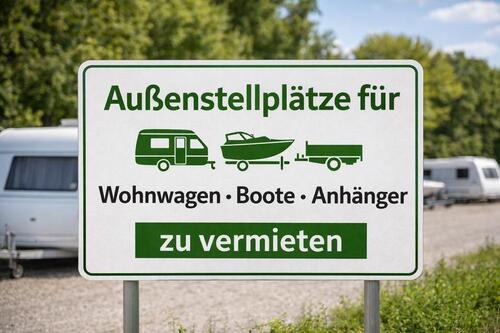 Foto - Außenstellplätze für Wohnwagen, Boote & Anhänger