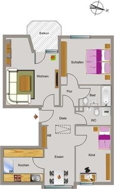 Foto - 3.5 Zimmer Etagenwohnung in Neukirchen-Vluyn