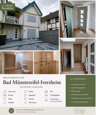 Foto - Einfamilienhaus, 100 qm, neu saniert, 53902 Bad Münstereifel.