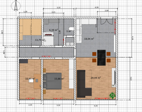 Foto - 3 Zimmer Dachgeschoßwohnung in Püttlingen