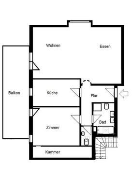 Foto - 2 Zimmer Dachgeschoßwohnung zur Miete in Bad Wörishofen