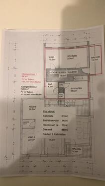 Foto - Obergeschosswohnung mit Balkon – ab sofort zu vermieten