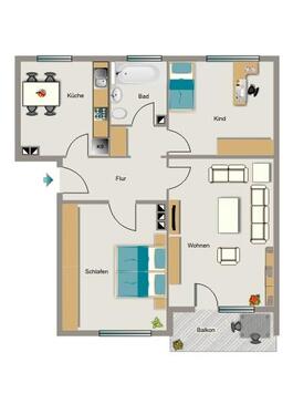 Foto - 3.5 Zimmer Erdgeschoßwohnung in Essen
