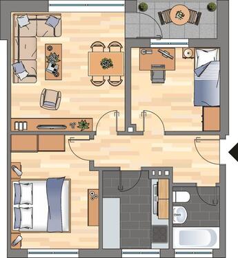 Foto - 3-Zimmer-Wohnung in Wilhelmshaven Wiesenhof