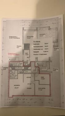 Foto - Erdgeschosswohnung in Hademarschen zu vermieten – 107,9 m²