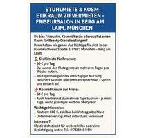Stuhlmiete Friseur Kosmetik Nagel Design - München Berg am Laim