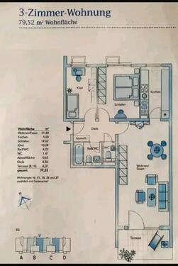 Foto - 3 Zimmer Erdgeschoßwohnung zur Miete in Flörsheim am Main