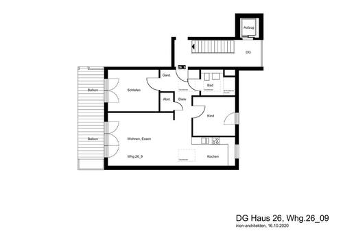 Foto - 3 Zimmer Dachgeschoßwohnung zur Miete in Esslingen am Neckar