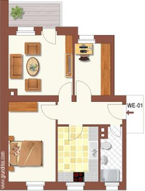 Foto - 3 Zimmer Erdgeschoßwohnung zur Miete in Chemnitz