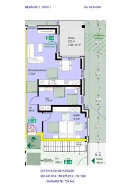 Foto - 2 Zimmer Erdgeschoßwohnung zur Miete in Borken