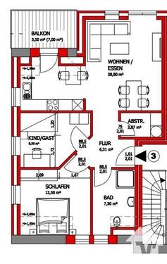 Foto - Etagenwohnung in Haselünne zur Miete