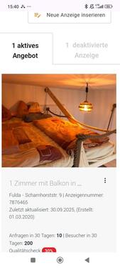 Foto - WG-Zimmer mit Balkon - 430,00 EUR Kaltmiete, ca.  16,00 m²
