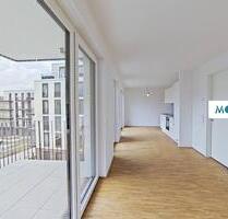 1 NKM frei: Lichtdurchflutete 2-Zimmer-Neubauwohnung mit Einbauküche und Balkon - Saarbrücken