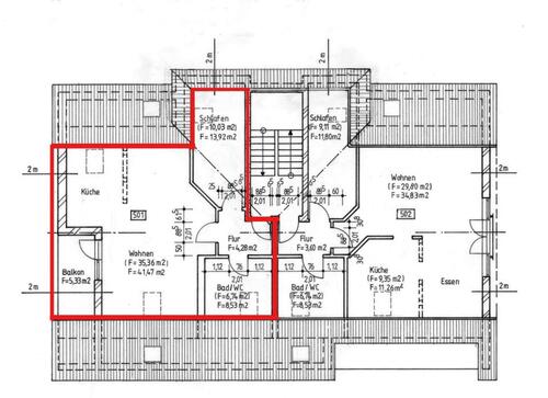 Foto - 2 Zimmer Dachgeschoßwohnung zur Miete in Nossen