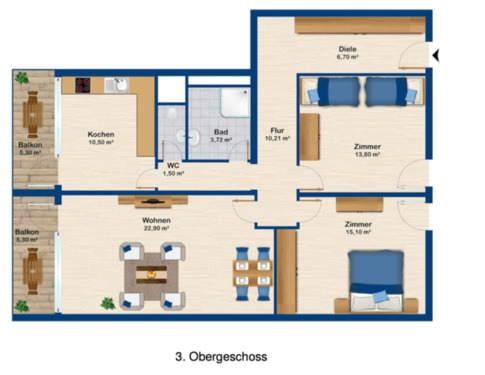 Foto - 14 Zimmer Etagenwohnung zur Miete in Kempten (Allgäu)