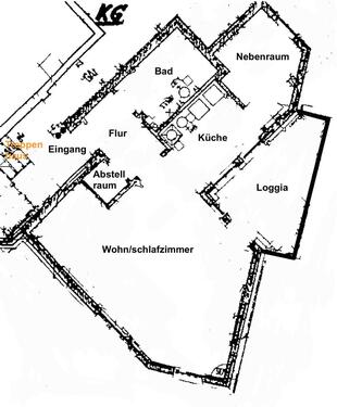 Foto - Helle 1,5-Zimmer-Wohnung mit großer Loggia in Essen-Frohnhausen