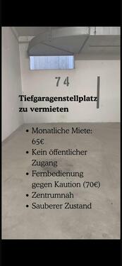 Foto - Tiefgaragenstellplatz - 65,00 EUR Miete,