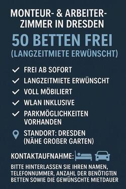 Foto - Monteur Zimmer zu Vermieten - 25,00 EUR Kaltmiete,