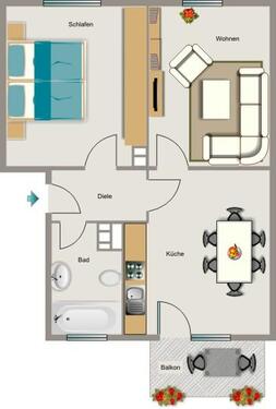 Foto - 2.5 Zimmer Etagenwohnung zur Miete in Essen