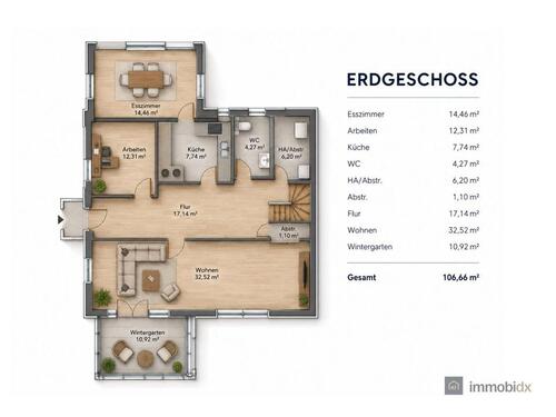 Foto - 6 Zimmer Doppelhaushälfte zum Kaufen in Syke