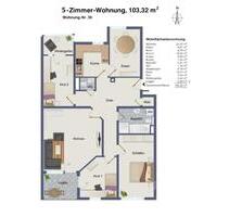 Zu vermieten:5 Zimmer Wohnung 103m² in Hemsbach