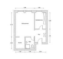 Zweiraumwohnung im Zentrum von Kölleda