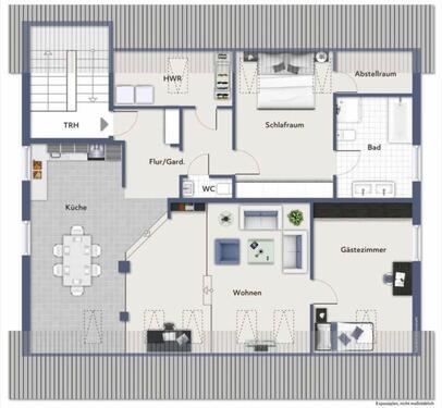 Foto - Helle Dachgeschoss-Wohnung im Zentrum