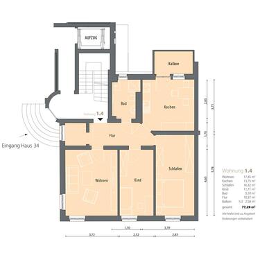 Foto - 3 Zimmer Etagenwohnung zur Miete in Gera