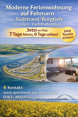 Foto - Ferienwohnung auf Fehmarn zu vermieten Yachthafenblick