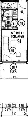 Foto - 1 Zimmer Erdgeschoßwohnung in Aachen