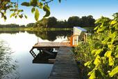 Foto - Ferienhaus am Inselsee mit Steg und Boot